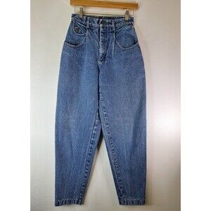 Vintage 80's LEE JEANS Women's Sz 9M Baggy Pleated Barrel Style Union‎ Made USA